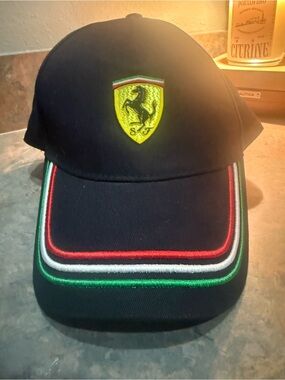 Scuderia Ferrari Black Baseball Cap- Like New